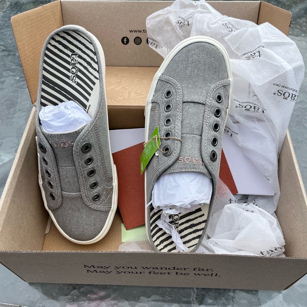 Taos grey women’s slip ons
